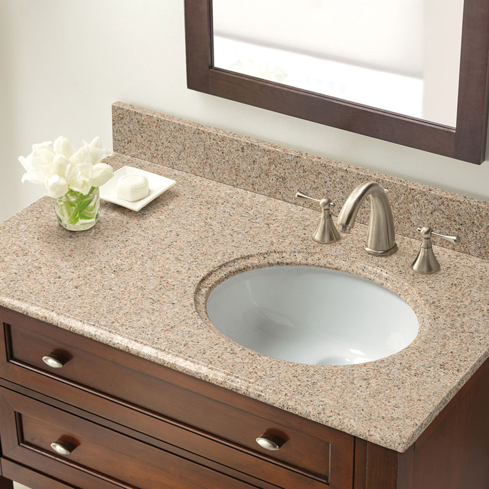 Right Offset Basin Vanity Top, Vanity Top With Sink On Right