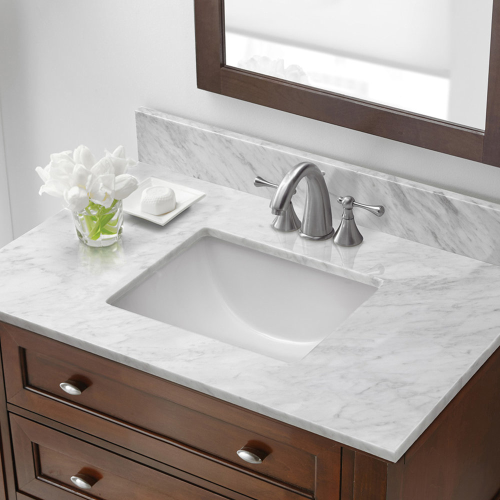 Carrara Marble Vanity Top, 31 Bathroom Vanity With Top