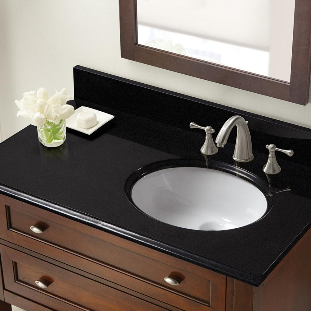 Right Offset Basin Vanity Top, Right Offset Sink Vanity Top