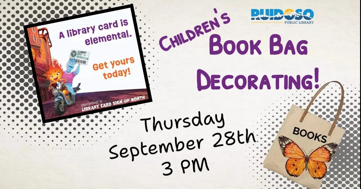 Children's Book Bag Decorating