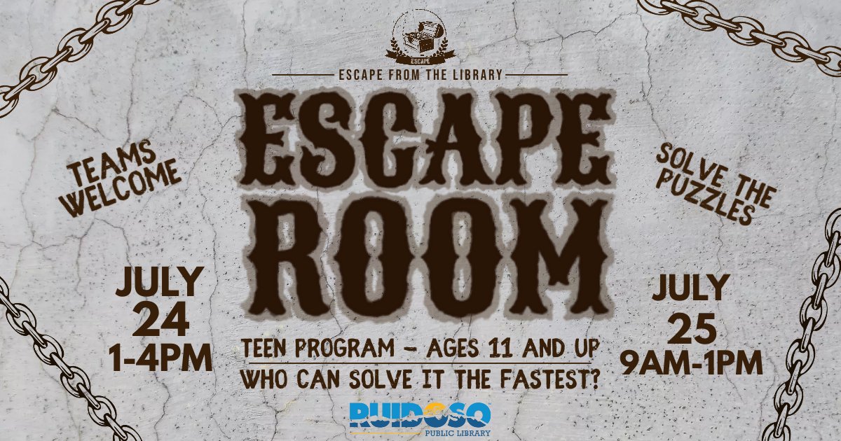 ESCAPE FROM THE LIBRARY – Escape Room Challenge