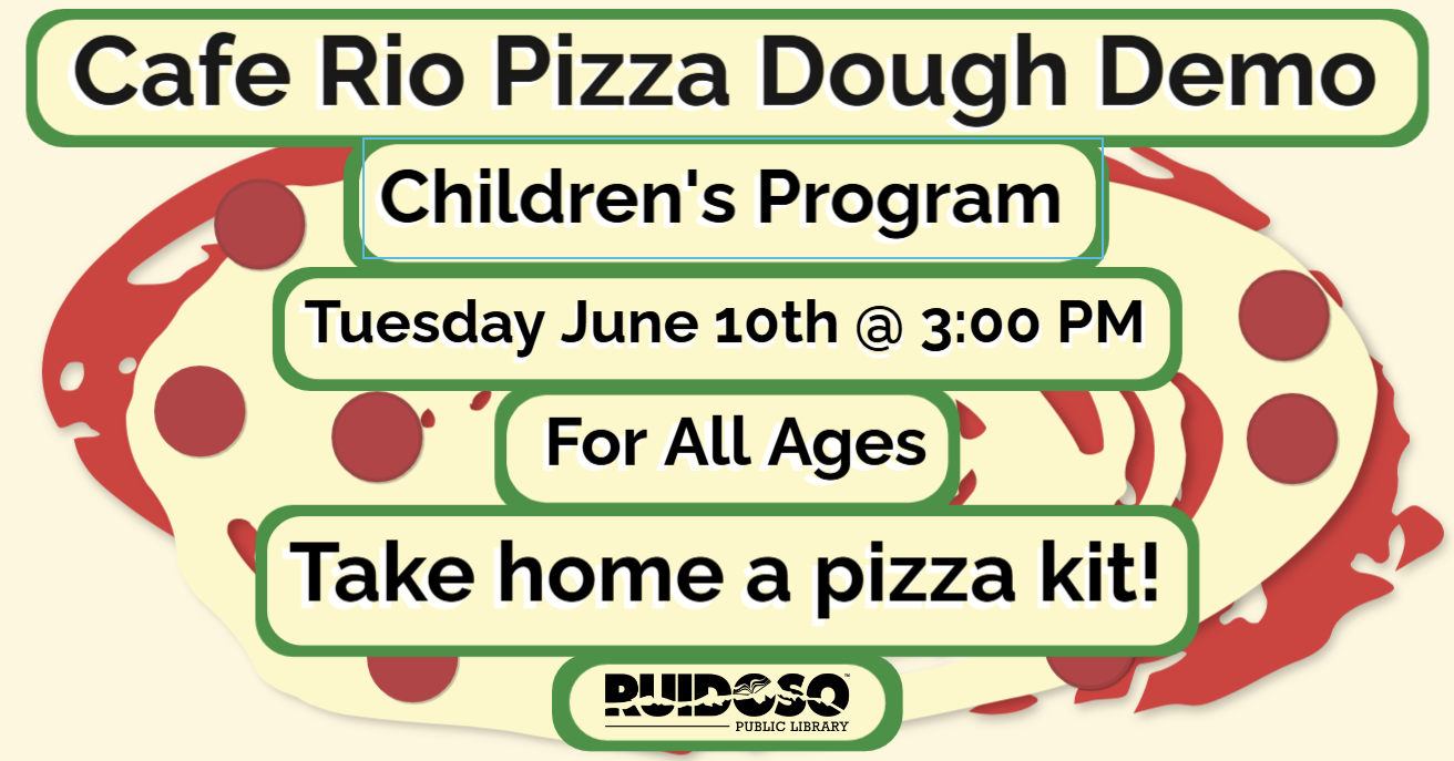 Children's Program: Café Rio Pizza Dough Demonstration