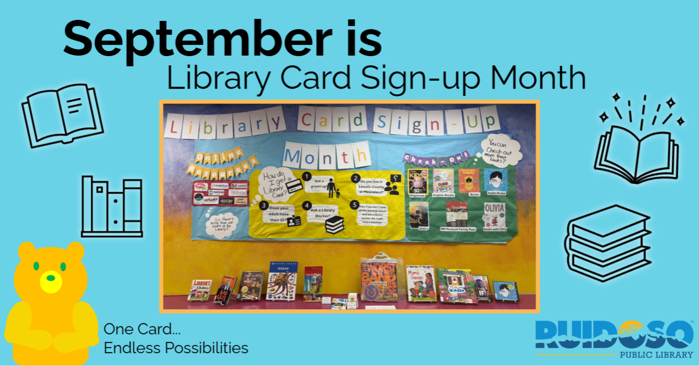 September is Library Card Sign-Up Month!