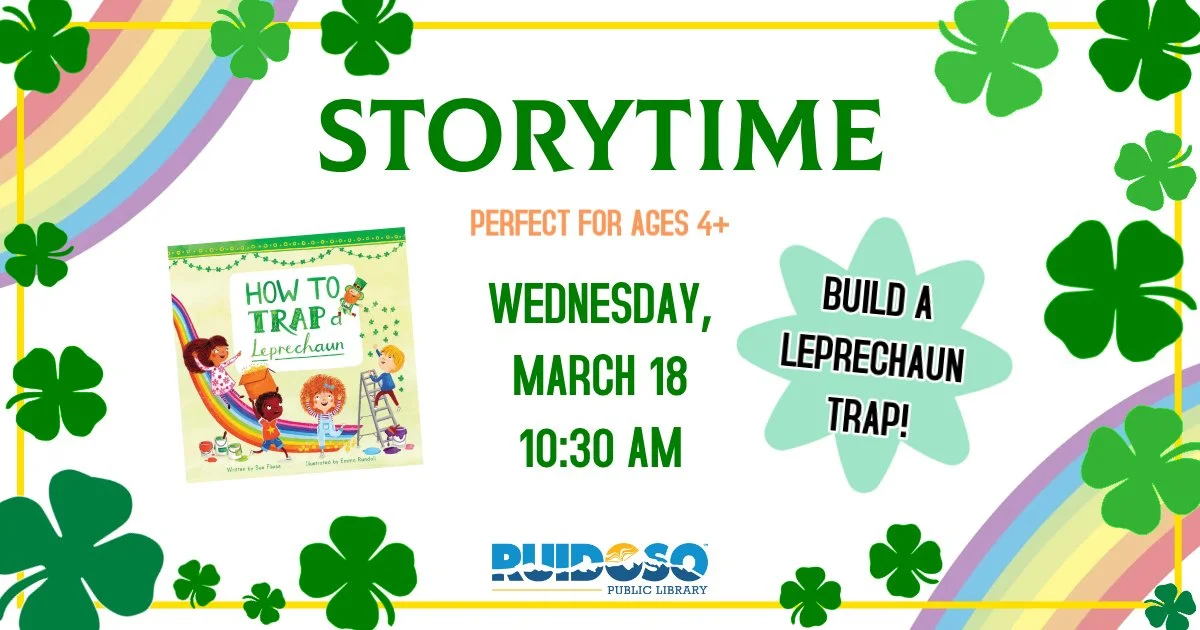 Get ready for a shamrockin’ good time at our St. Patrick’s Day Storytime 