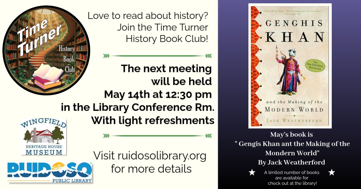 Time Turner History Book Club – May Meeting 