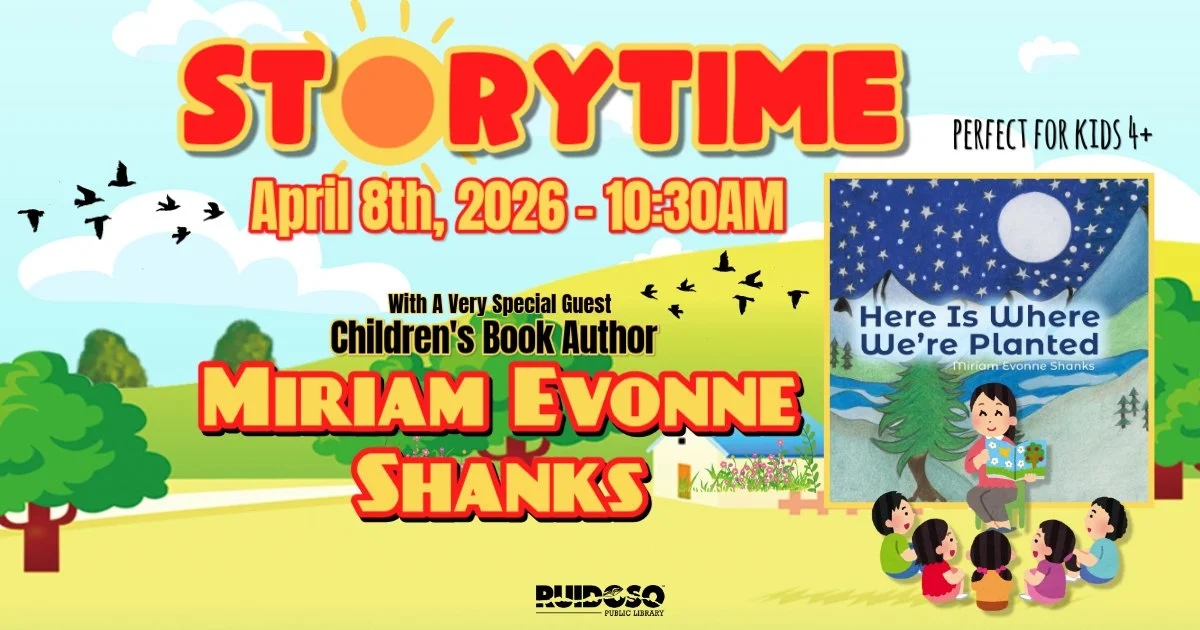 Please join us on Apr. 8th at 10:30 am for a very special STORYTIME