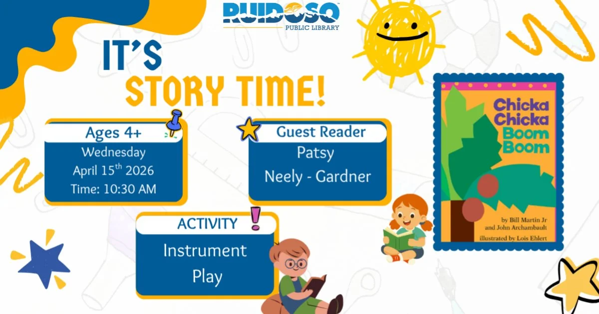 Join us for Storytime on Wednesday, April 15th,&nbsp;at 10:30 AM for a little music magic that your kiddos will love.