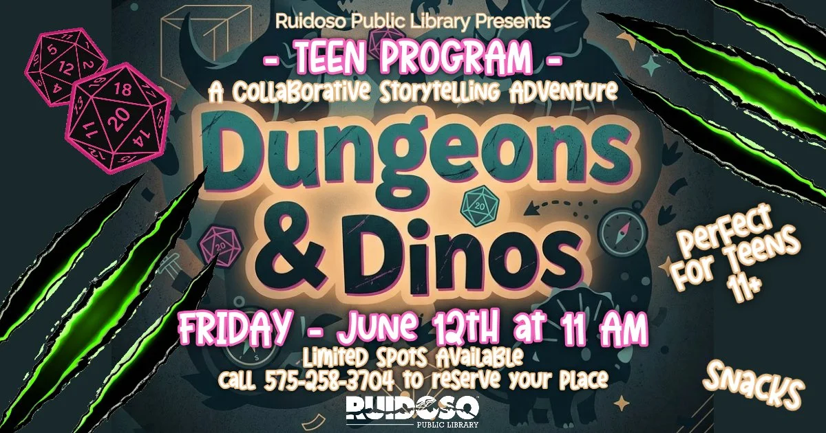 Unearth a Story: Dungeons &amp; Dinos Teen Program