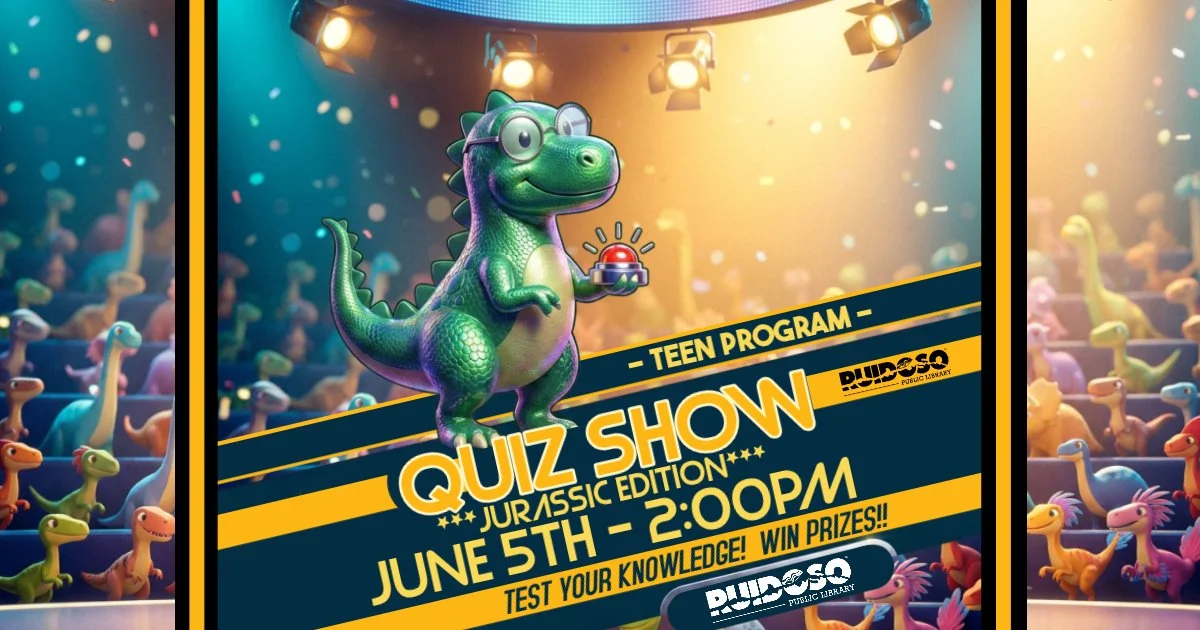 Hey Teens! Join us at the Ruidoso Public Library on June 5th at 2 PM. 