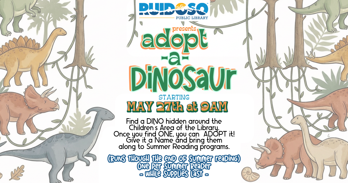 Adopt-a-Dinosaur: Summer Reading Adventure