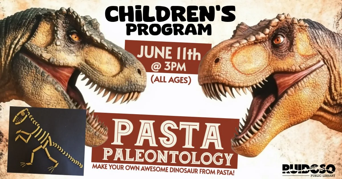 Unearth A Story: Pasta Paleontology Children's Program