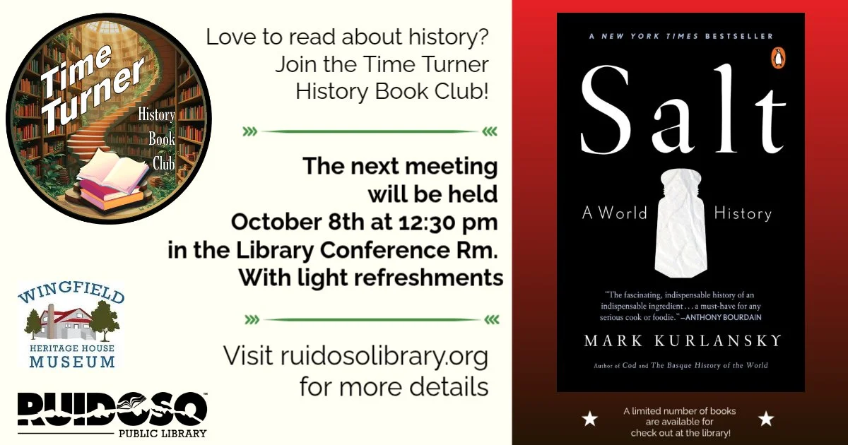 Time Turner History Book Club – October Meeting  
