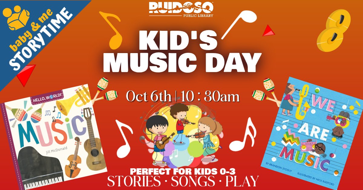 This week’s Baby and Me Storytime is all about Music! 