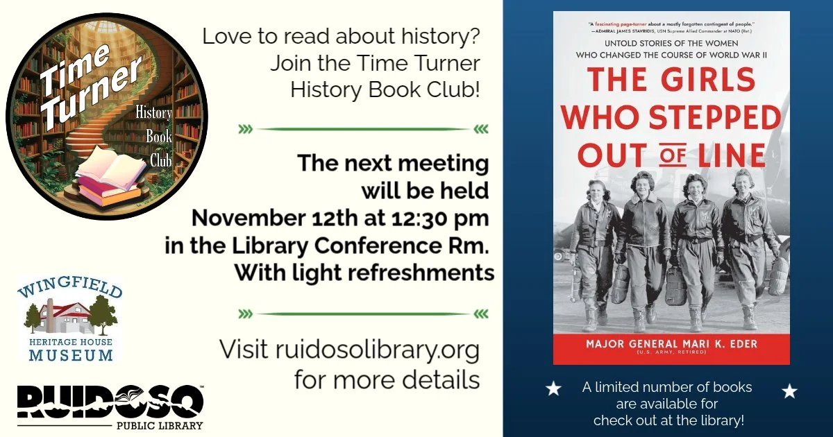 Time Turner History Book Club – November Meeting  