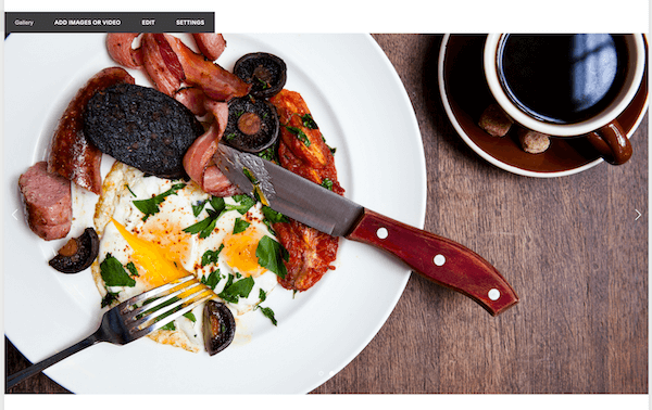 squarespace pacific template homepage slideshow