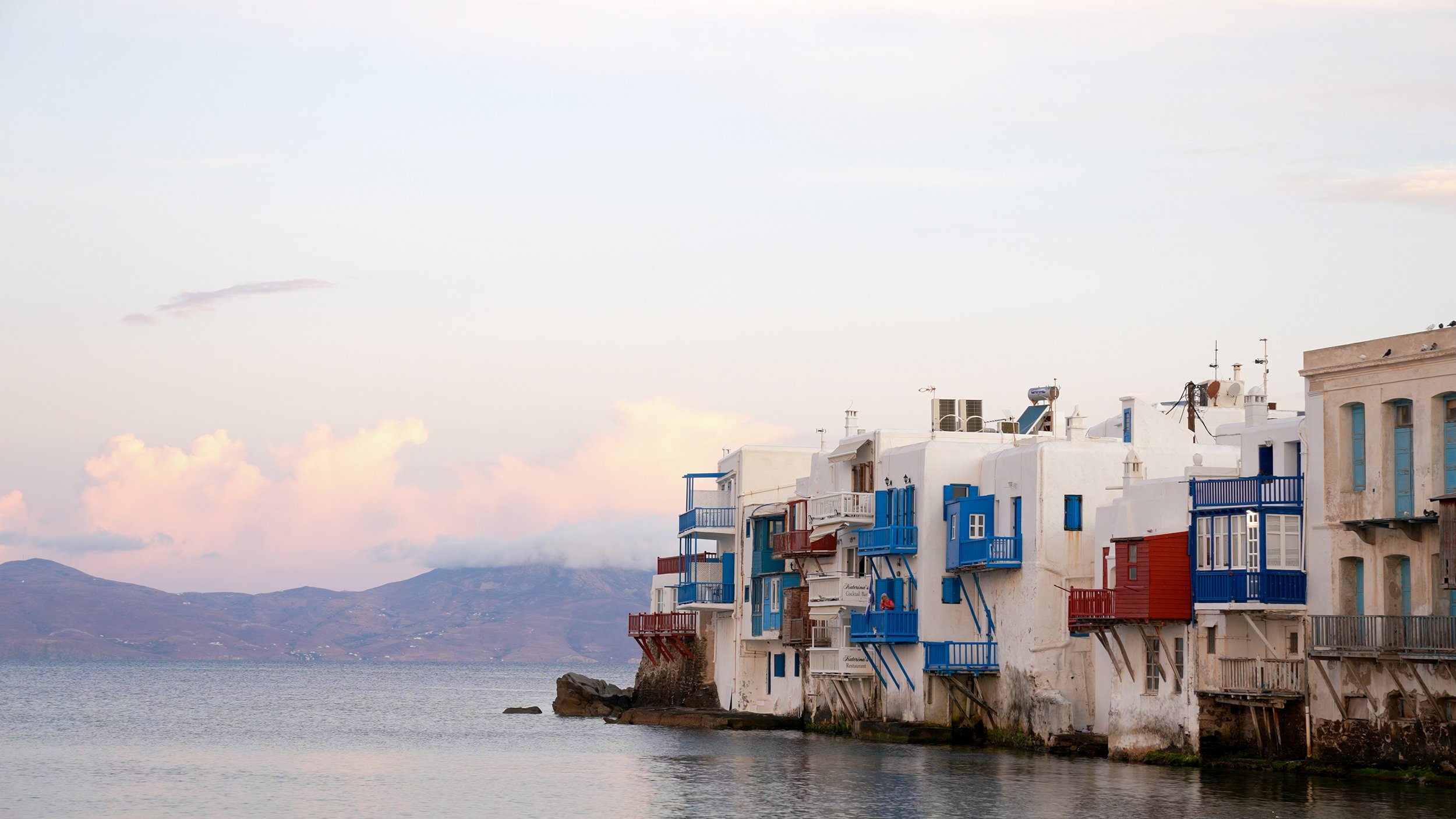 Mykonos Town at Sunrise