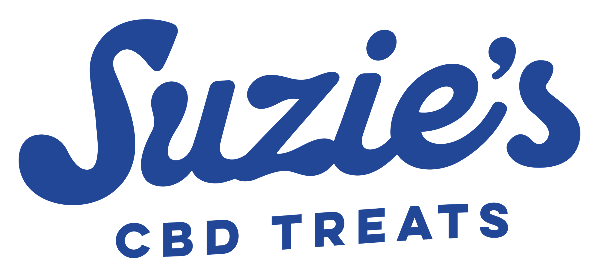 Suzie's CBD Treats logo - client testimonial.