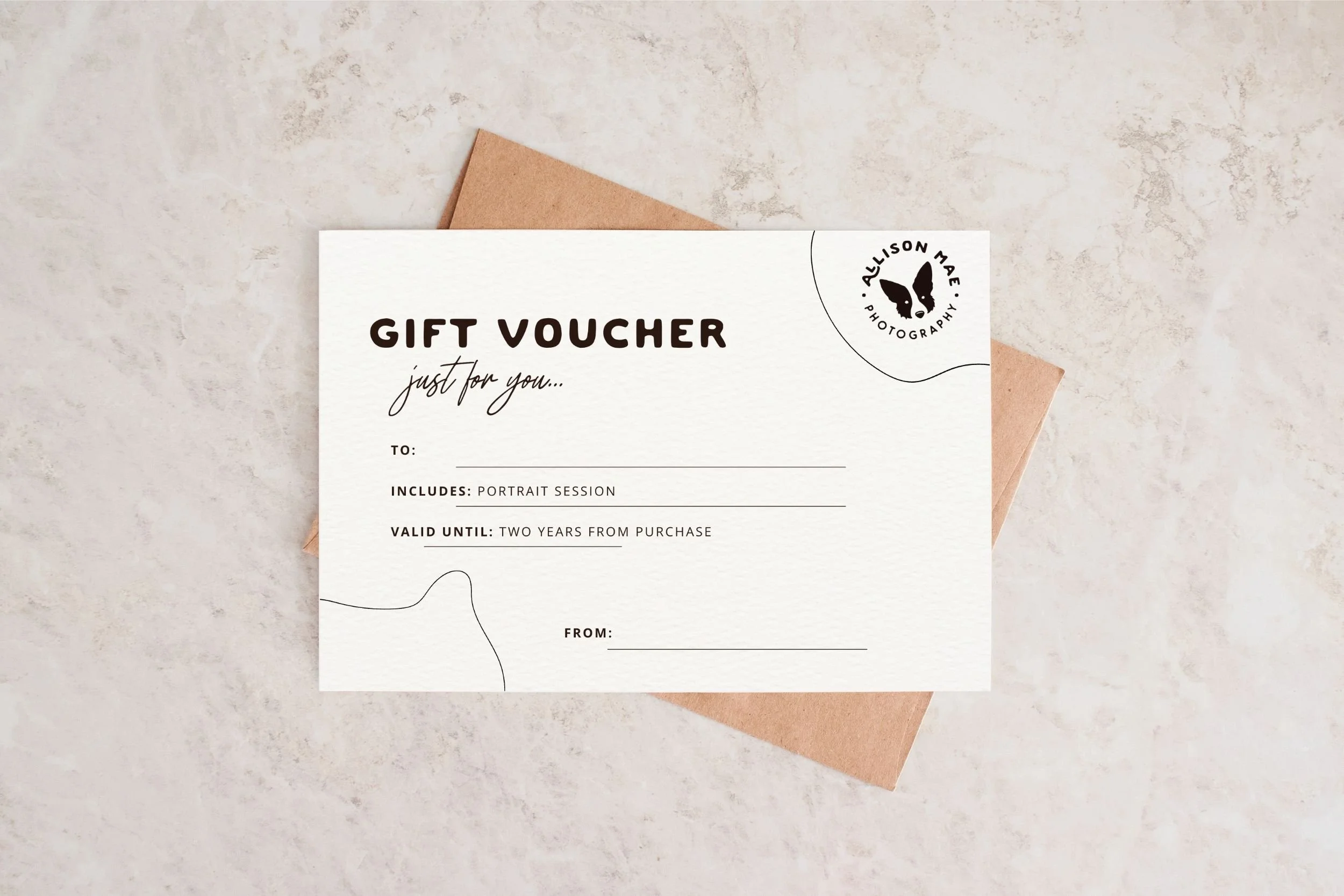 Portrait Session Gift Certificate