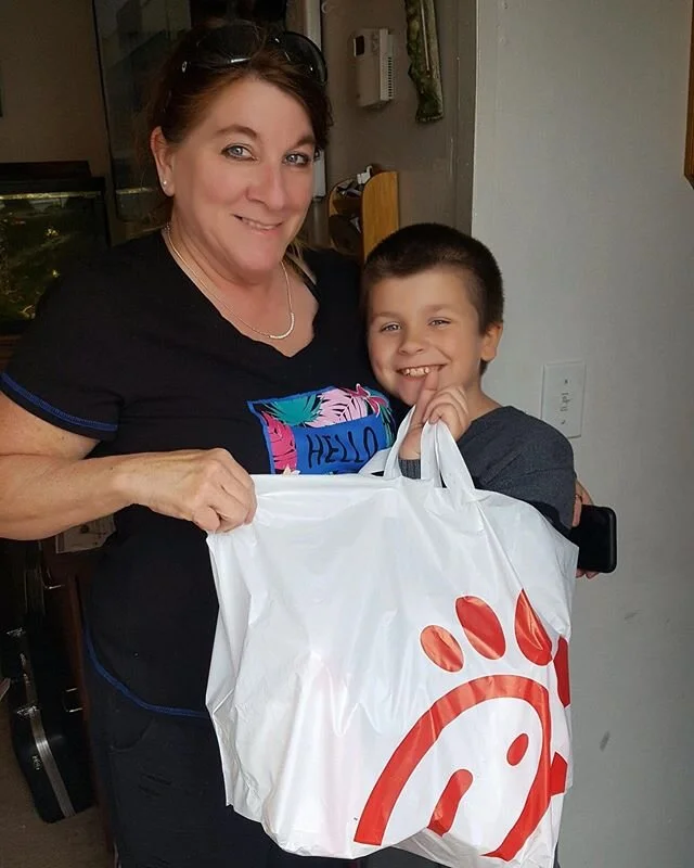 Good afternoon y&rsquo;all! We were able to do some more deliveries yesterday because of YOUR nominations &hearts;️ Here we have Susan with her grandson who was nominated by Mandy and in the second photo we have Amy and her family who were nominated 