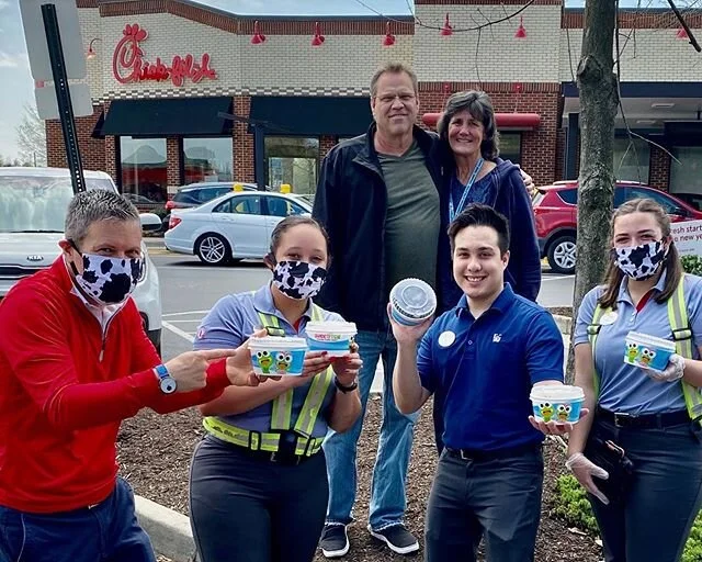 Thank you so much Keith and Lynne for bringing us Sweet Frog yesterday😍🍦 It was such an awesome surprise for our whole team‼️ Their Harrison Crossing location is still open so make sure you stop by for a sweet treat🍨🍒 @fbgsweetfrog