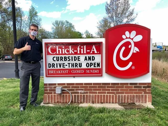 Happy Monday‼️Thanks for helping us take care of each other and reducing person-to-person contact with our Team Members. To show our appreciation, we&rsquo;re offering 20% bonus points for all qualifying mobile purchases made through the Chick-fil-A 