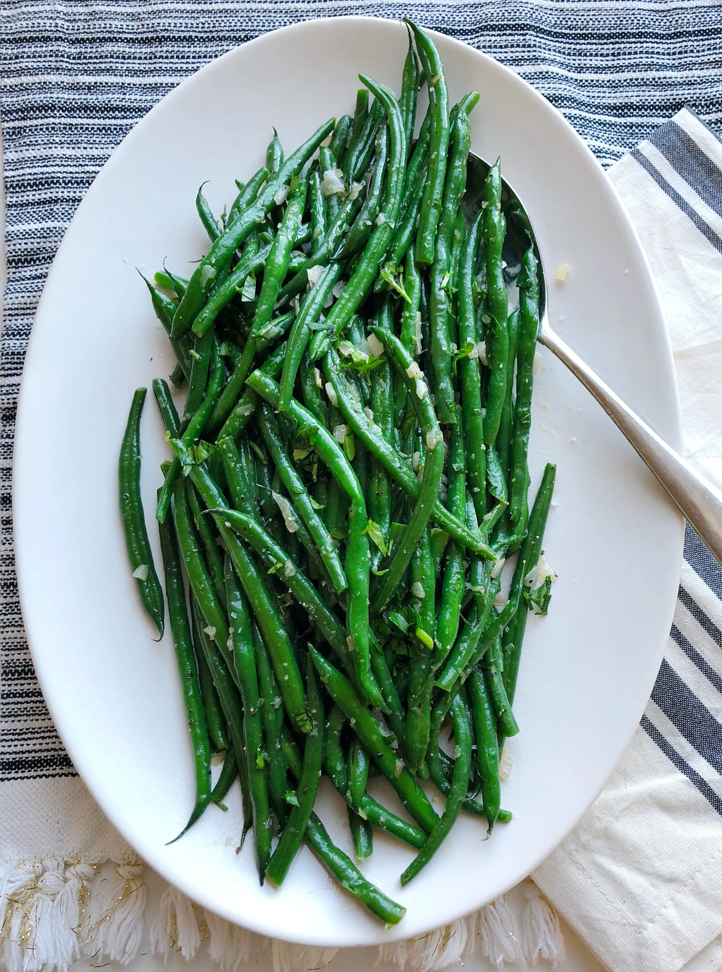 Haricot Verts with Herb Butter