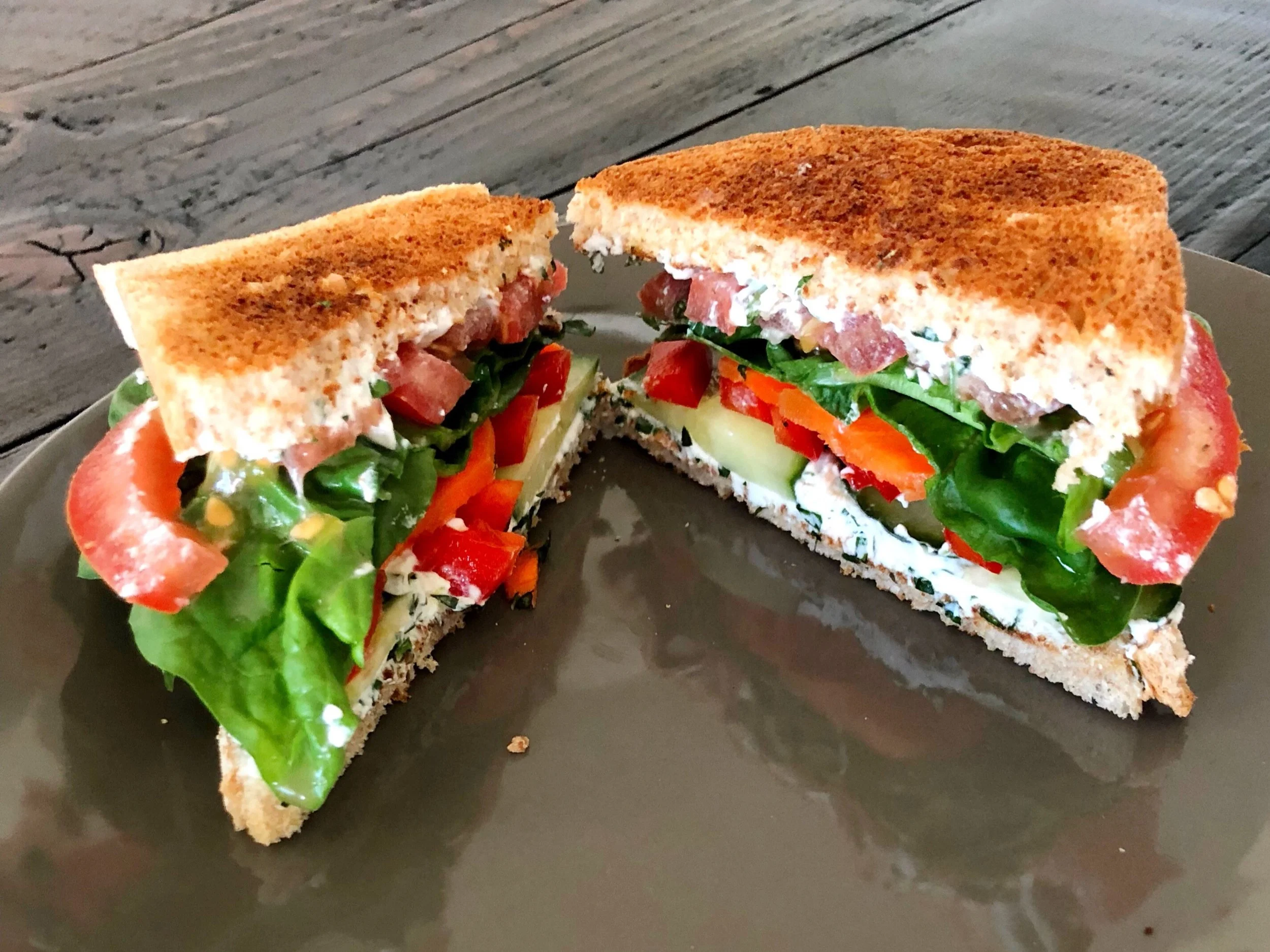 A Darn Good Veggie Sandwich