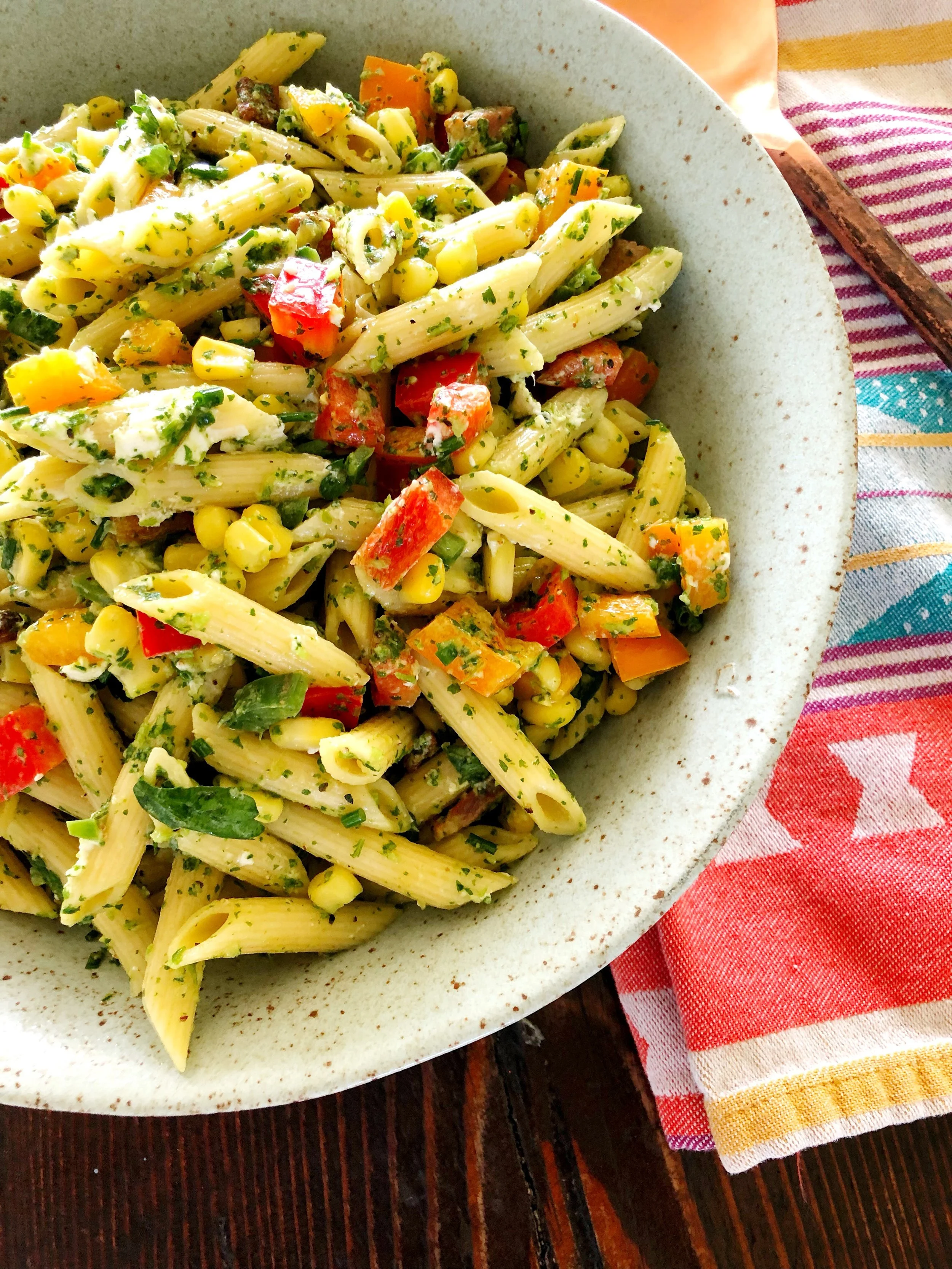 Summer Chimichurri Pasta Salad
