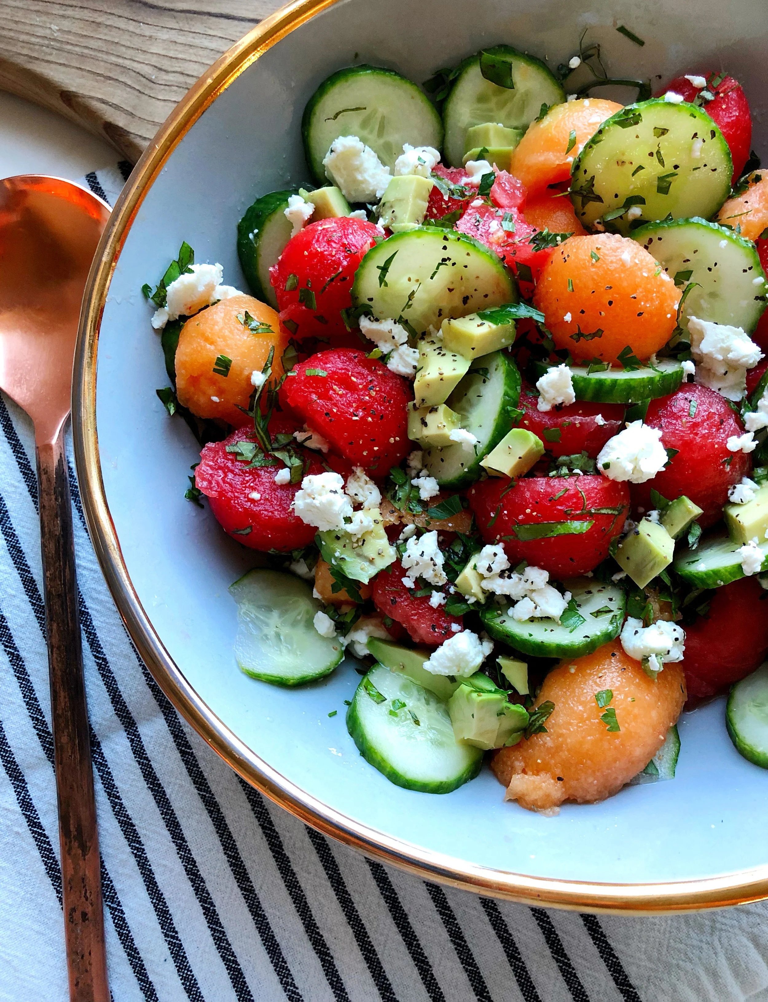 Melon and Cucumber Salad