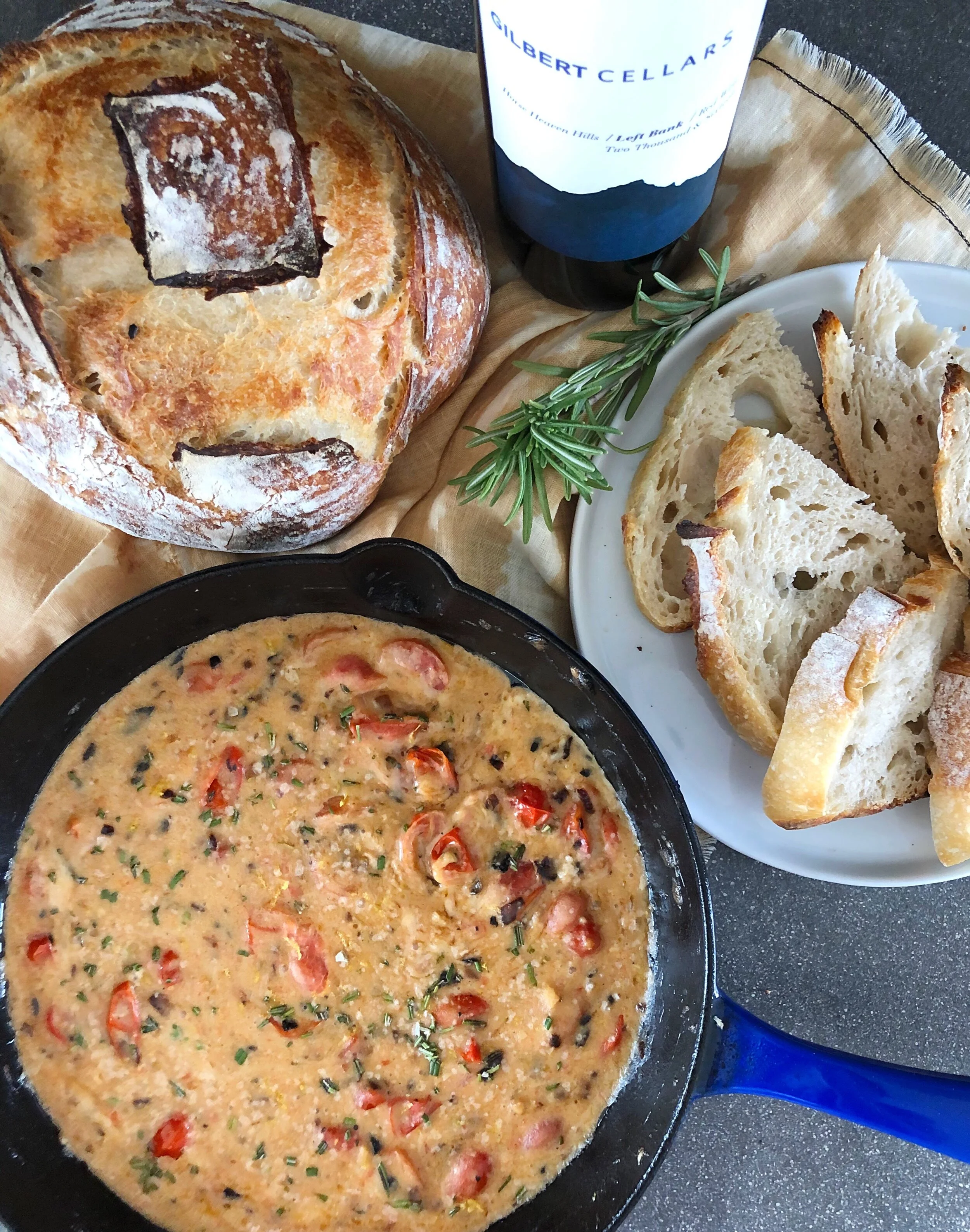 Smokey Fontina and Tomato Fondue