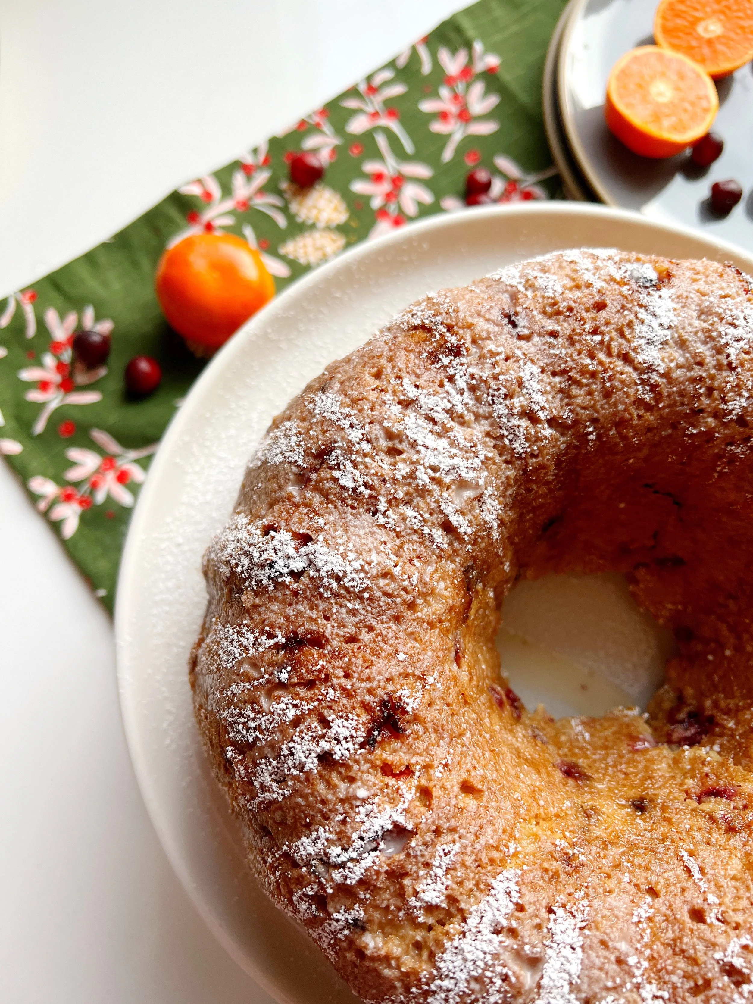 Fresh Cranberry and Orange Bundt Cake