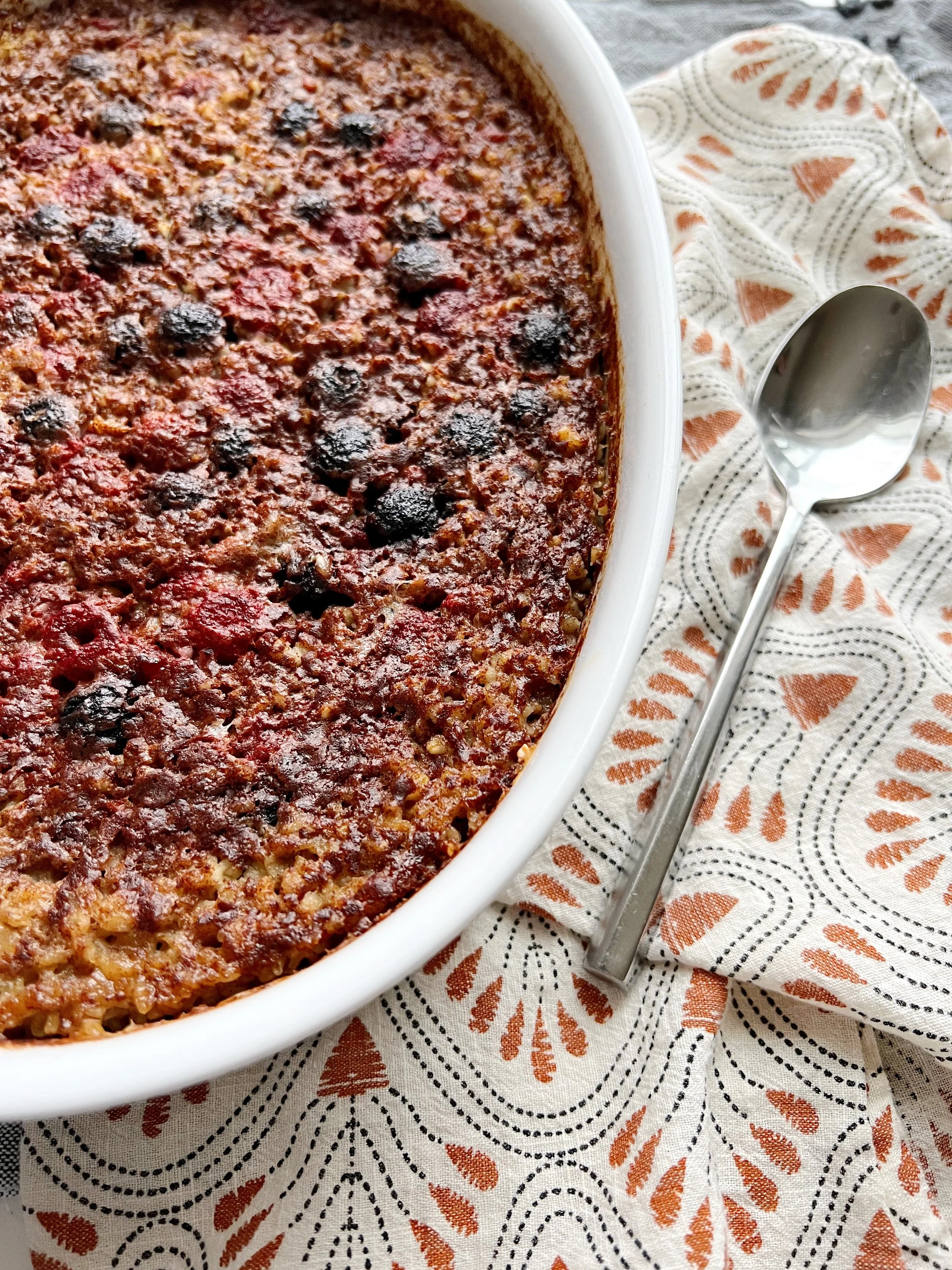 Peanut Butter and Jelly Steel Cut Oats