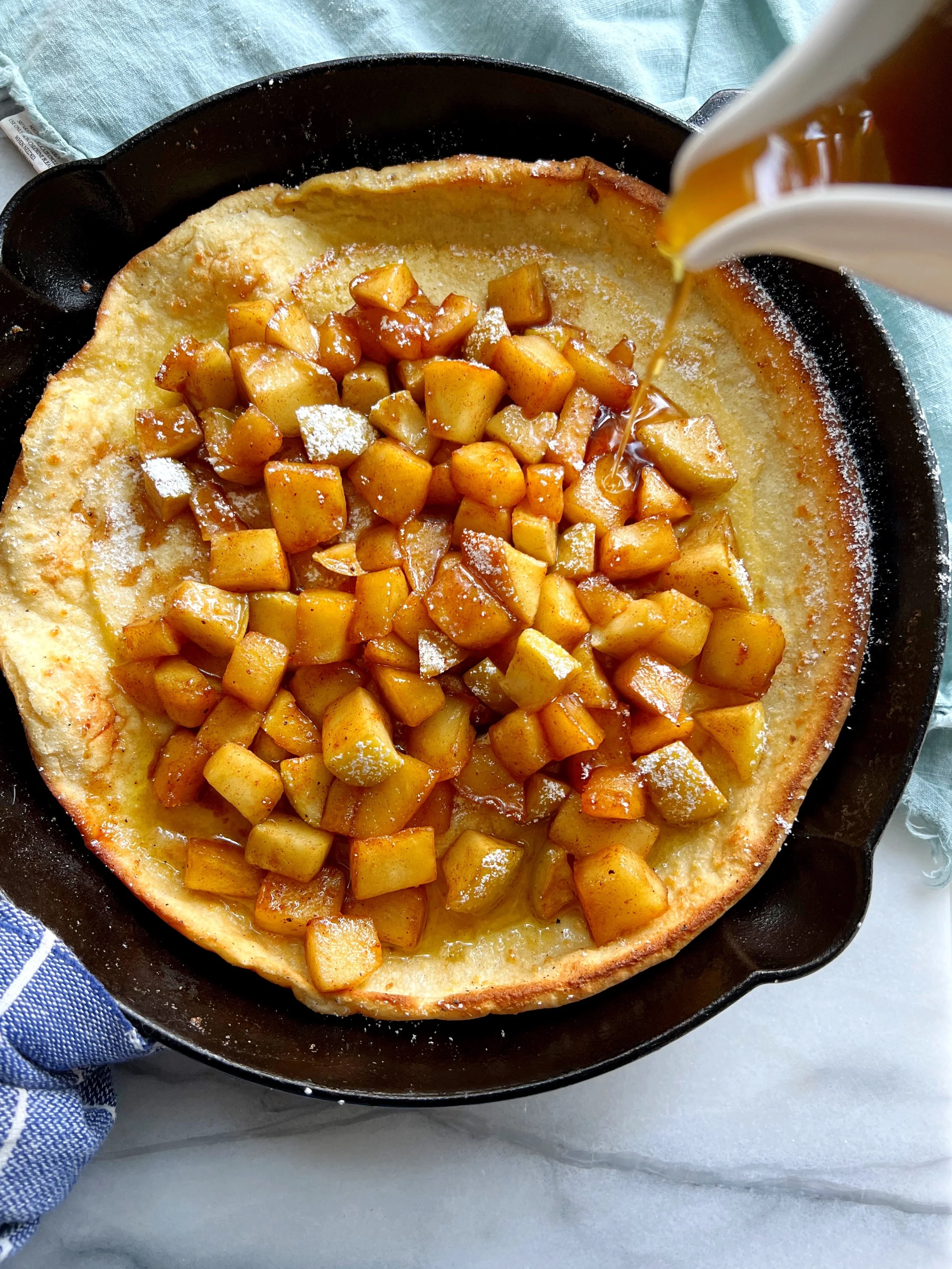 Spiced Apple Dutch Pancake