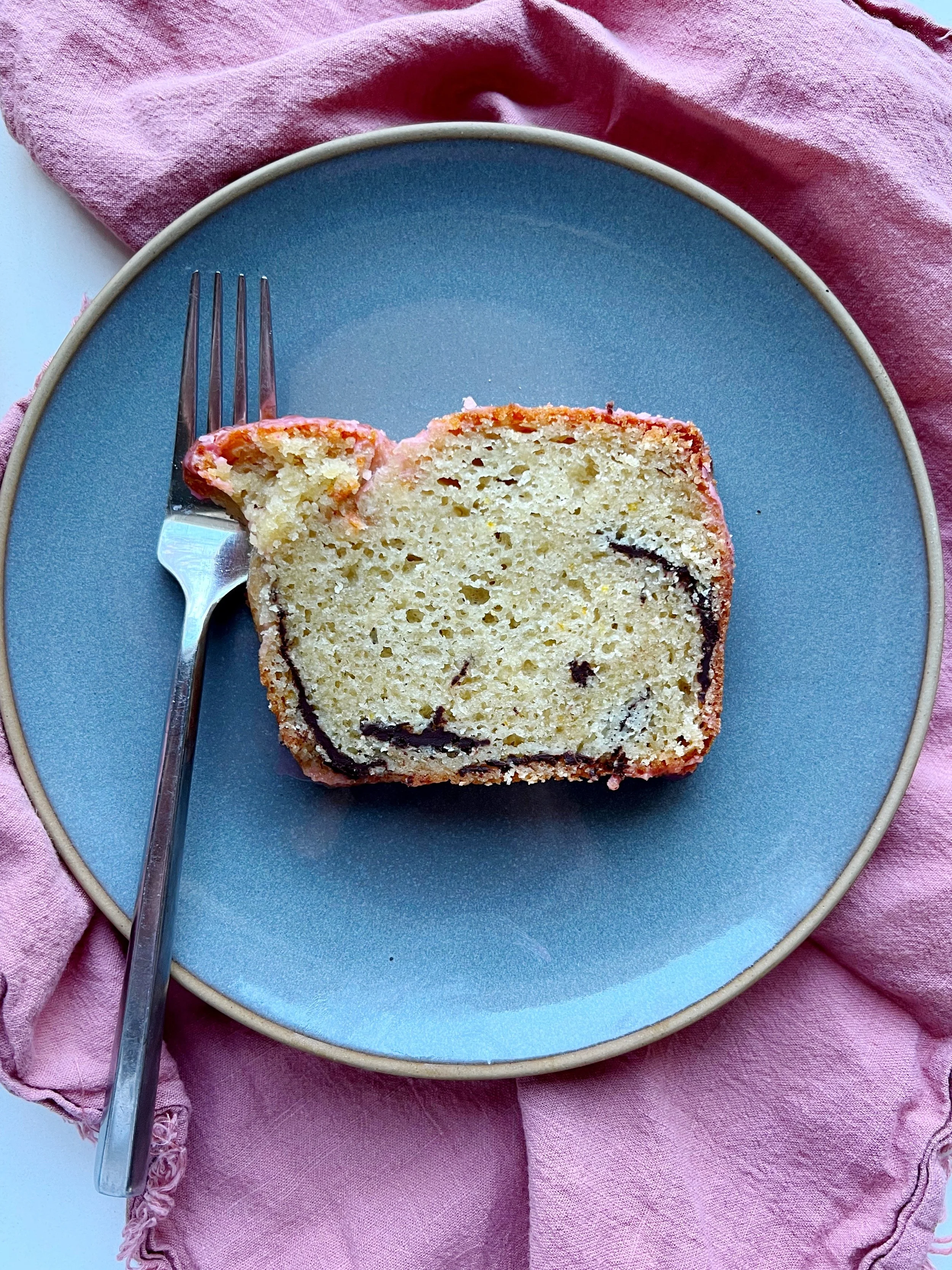 Blood Orange and Dark Chocolate Loaf Cake