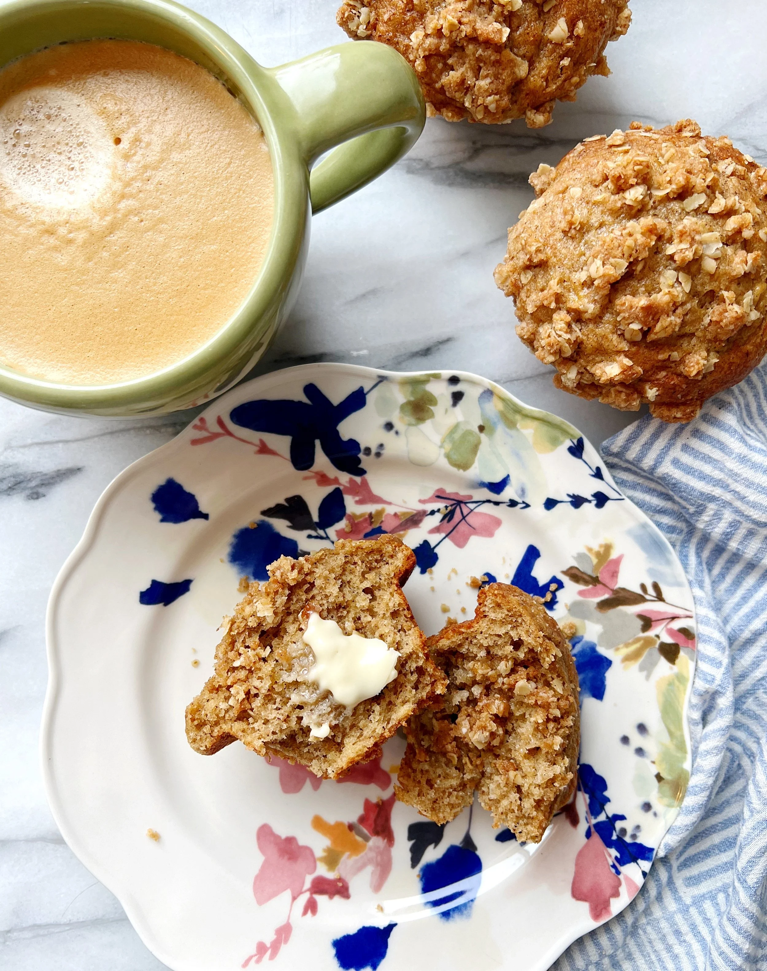 Banana Coffeecake Muffins