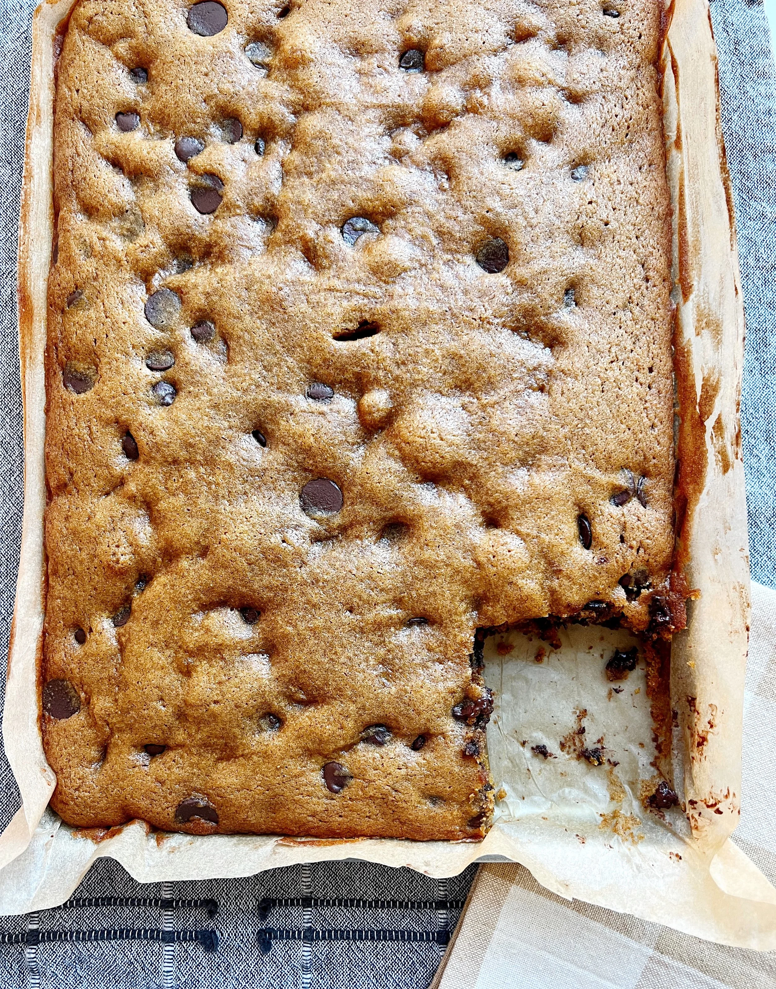 Pumpkin Chocolate Chip Blondies