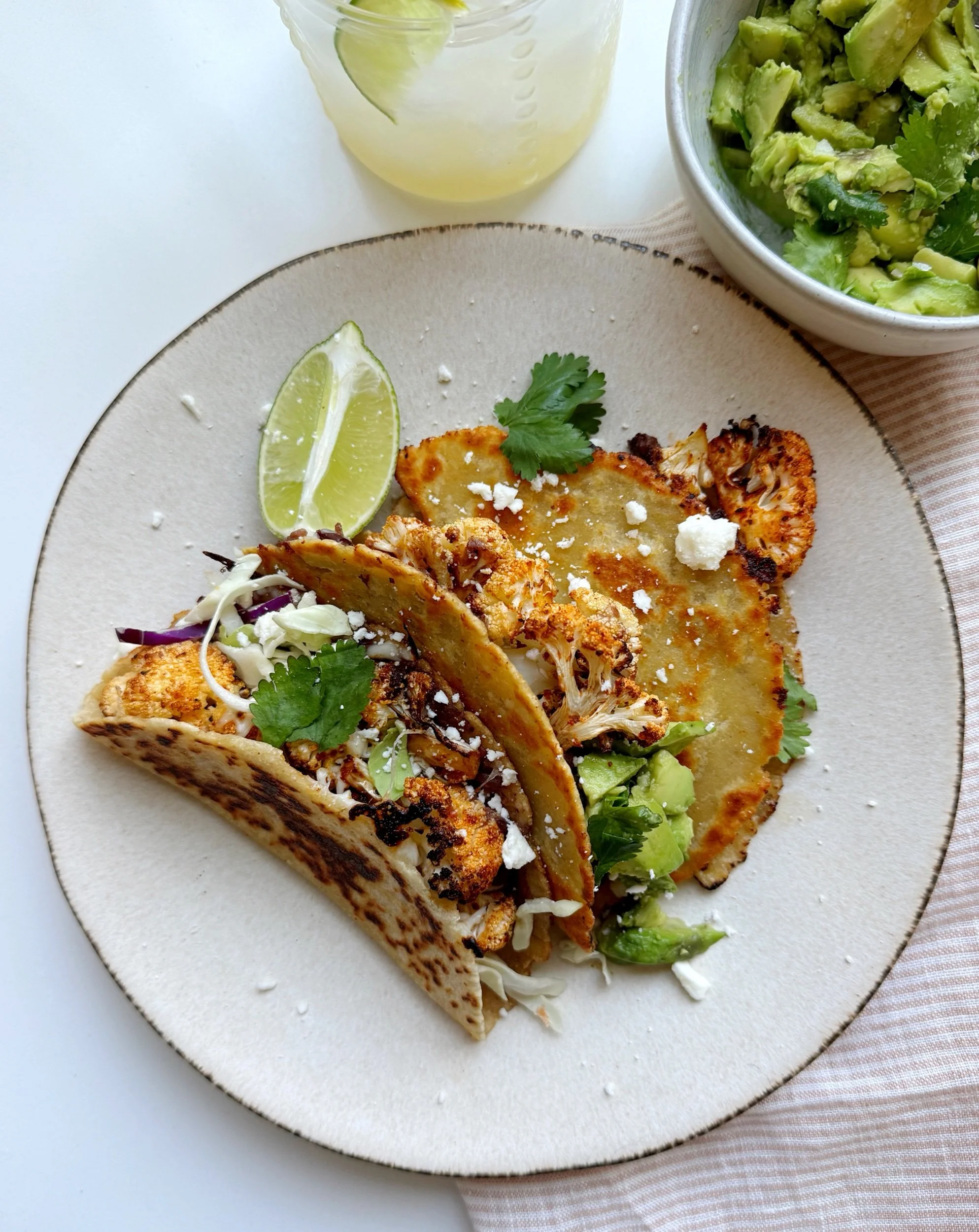 Chipotle Cauliflower and Black Bean Tacos