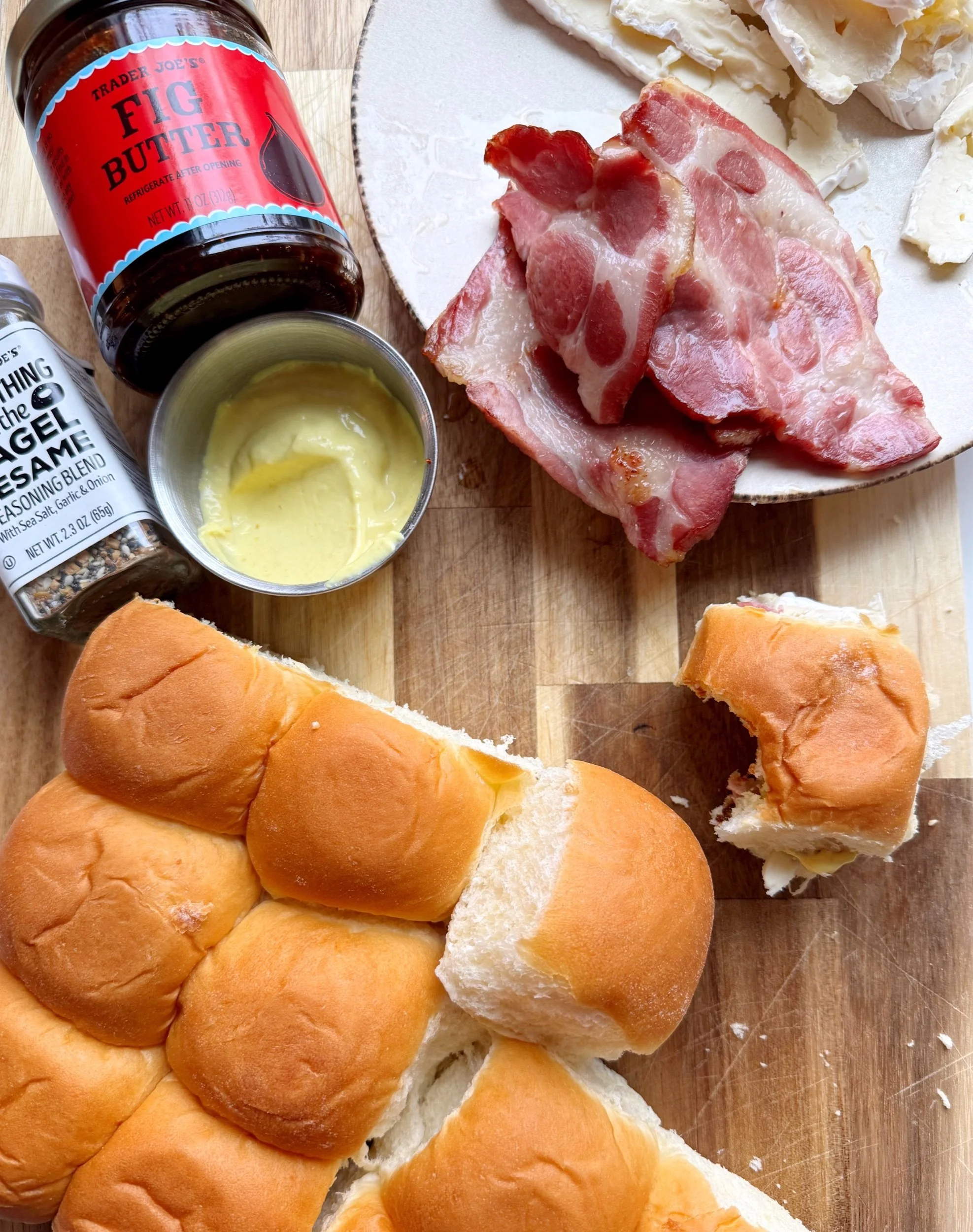 Ham, Brie and Fig Toasties