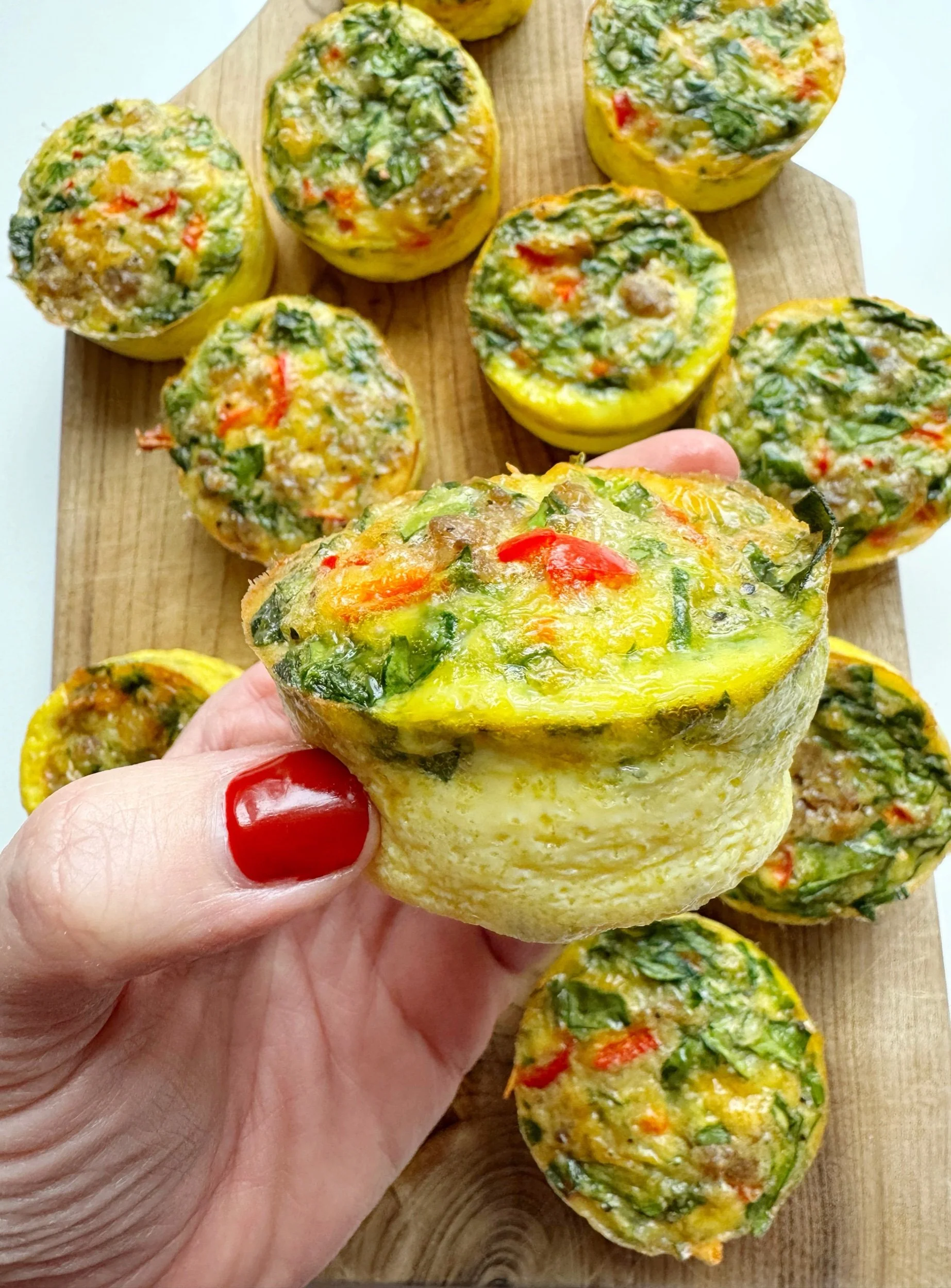Sausage and Veggie Egg Bites
