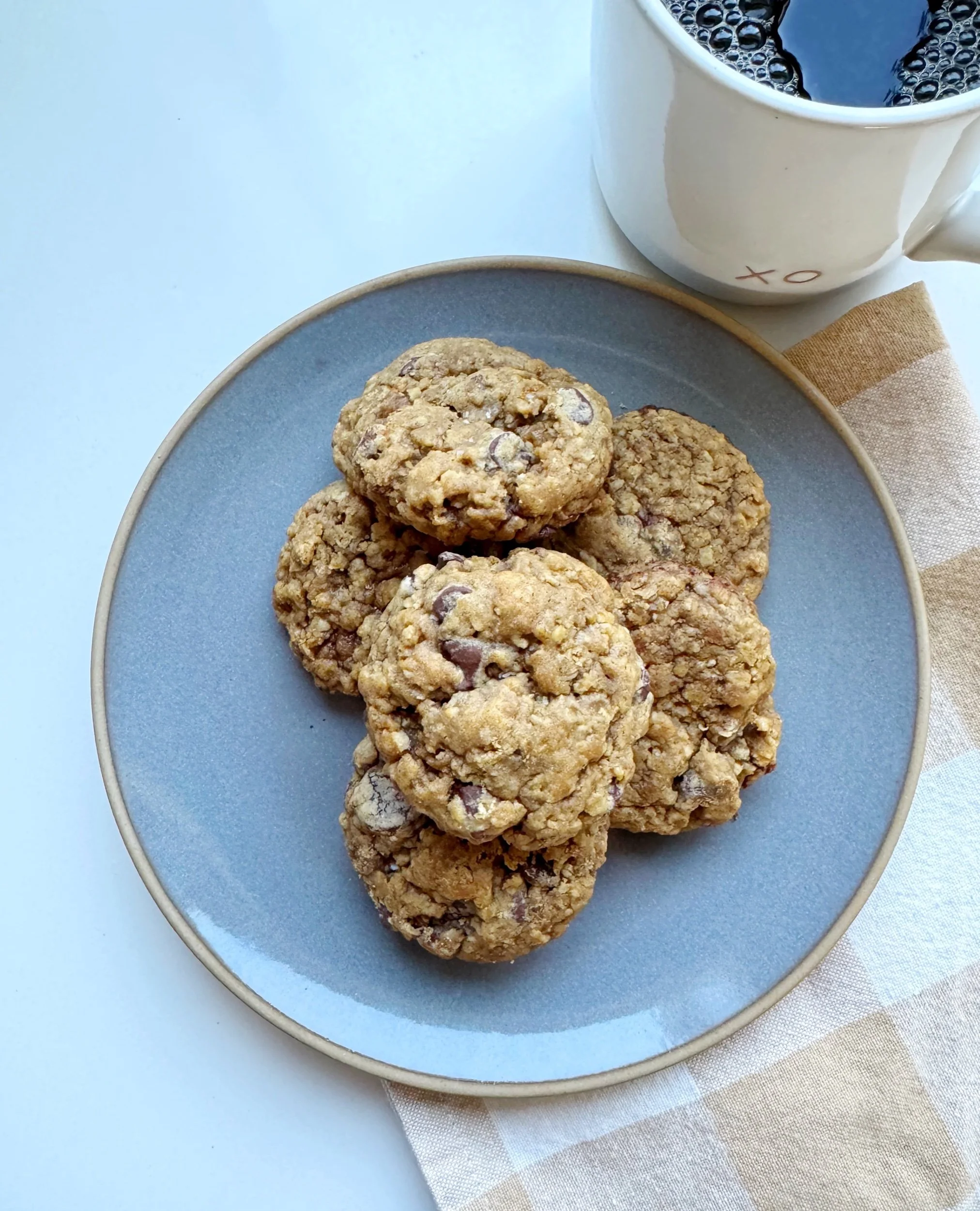Pumpkin Oatmeal Chocolate Chip Cookies