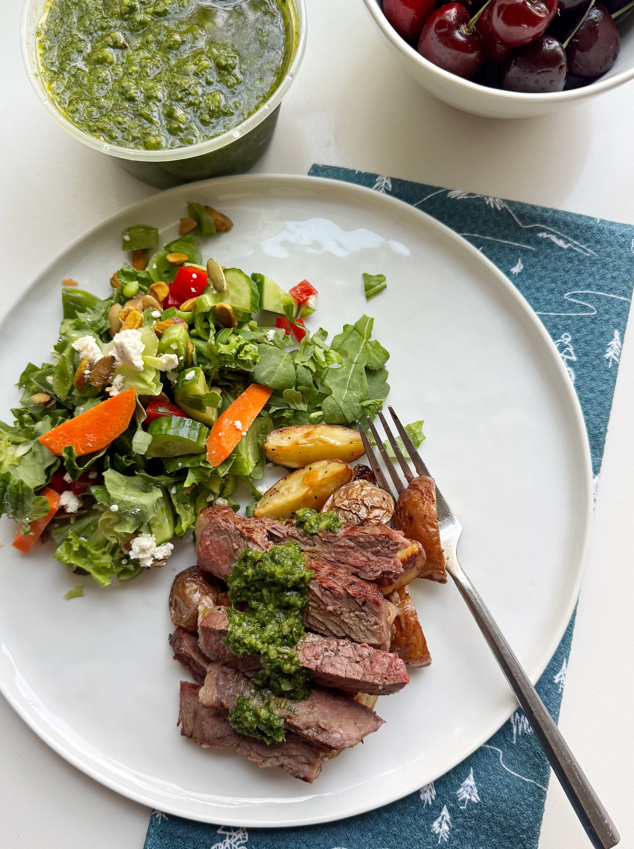 Ribeye Steak with Chimichurri Sauce