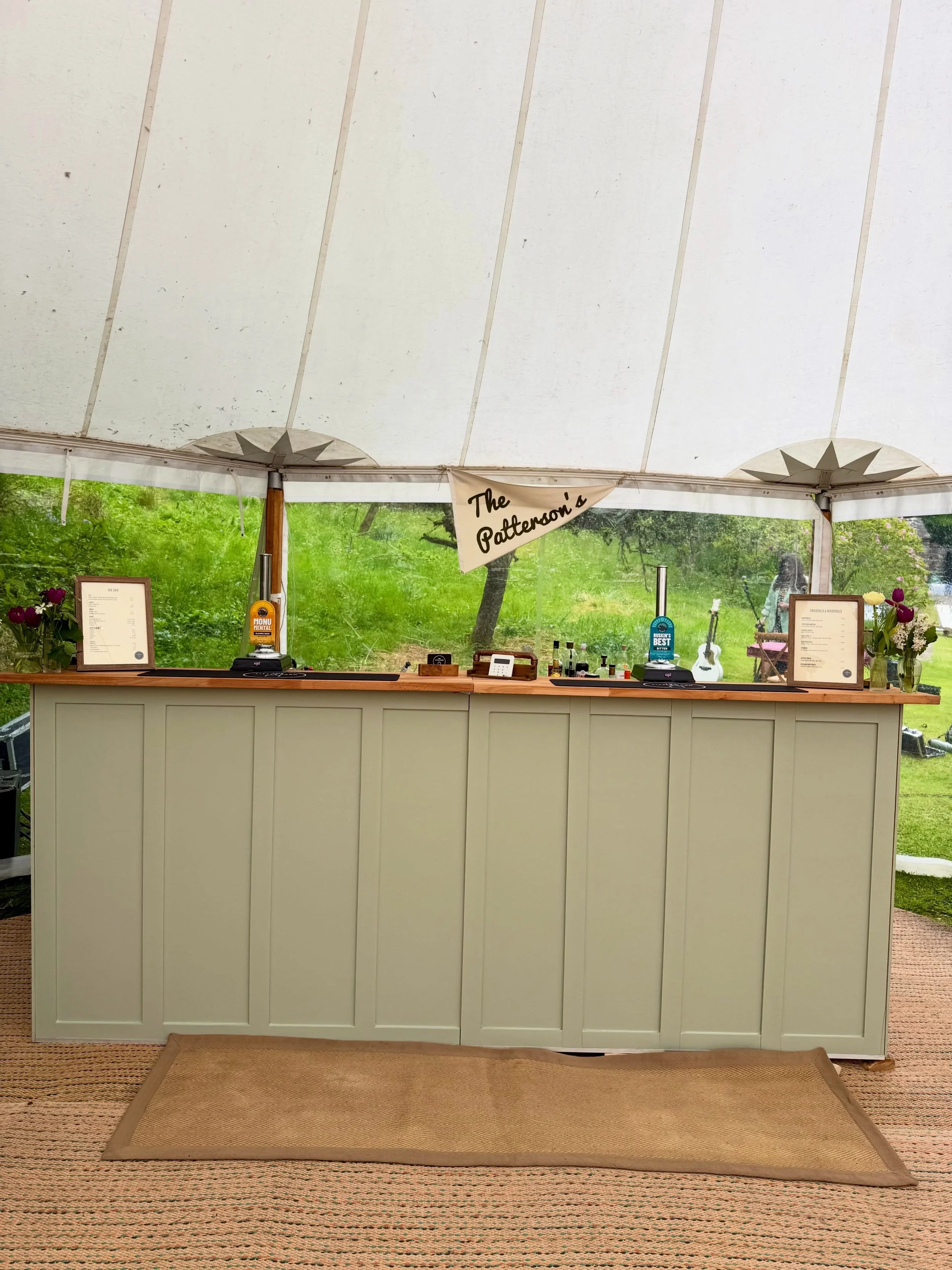 Our hand crafted beautiful wooden bar just got bigger! 
Out on its first fabulous wedding at the weekend 💚

#lakedistrictwedding #mobilebar #weddinginspirations #bartender #cocktails