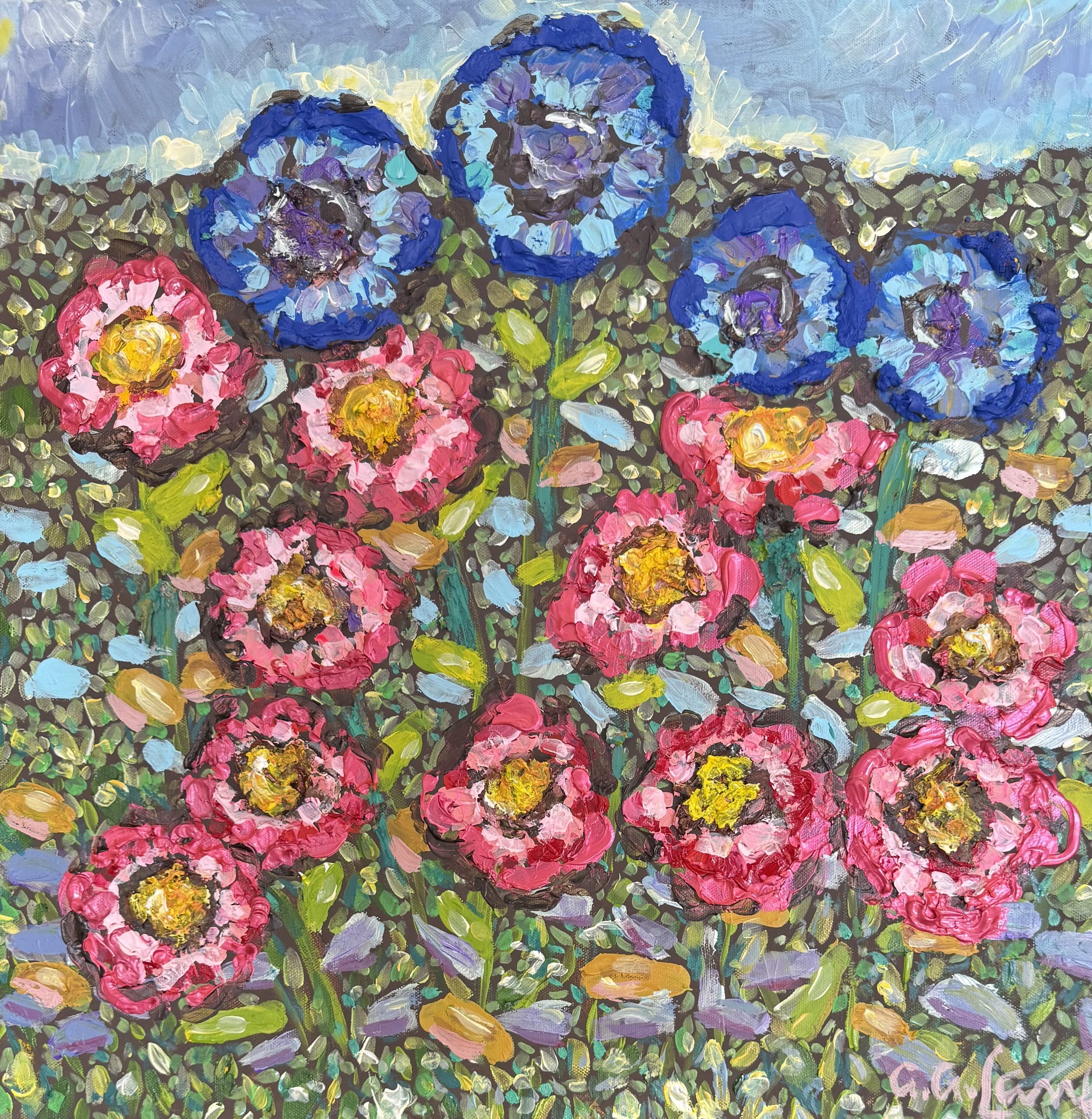 Coneflower and Dogrose