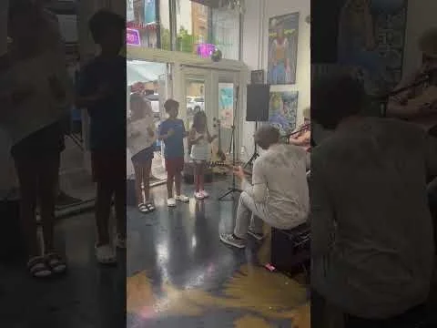 Misslette, Scotty, Evelyn, Kai, Moses and random kids