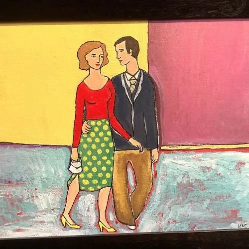  2001 Acrylic on Canvas 12X18  Framed $2,000  SOLD 