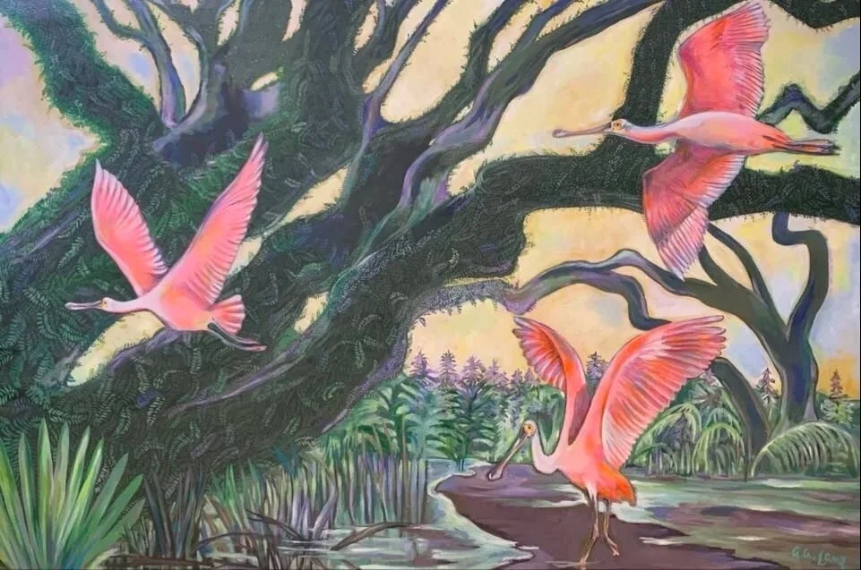 Flight of Flamingos