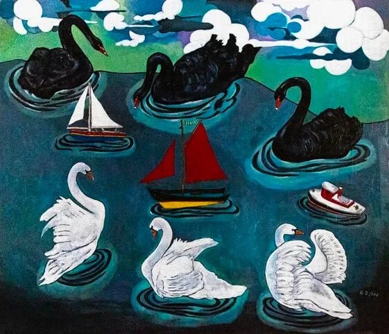 Swans and Boats