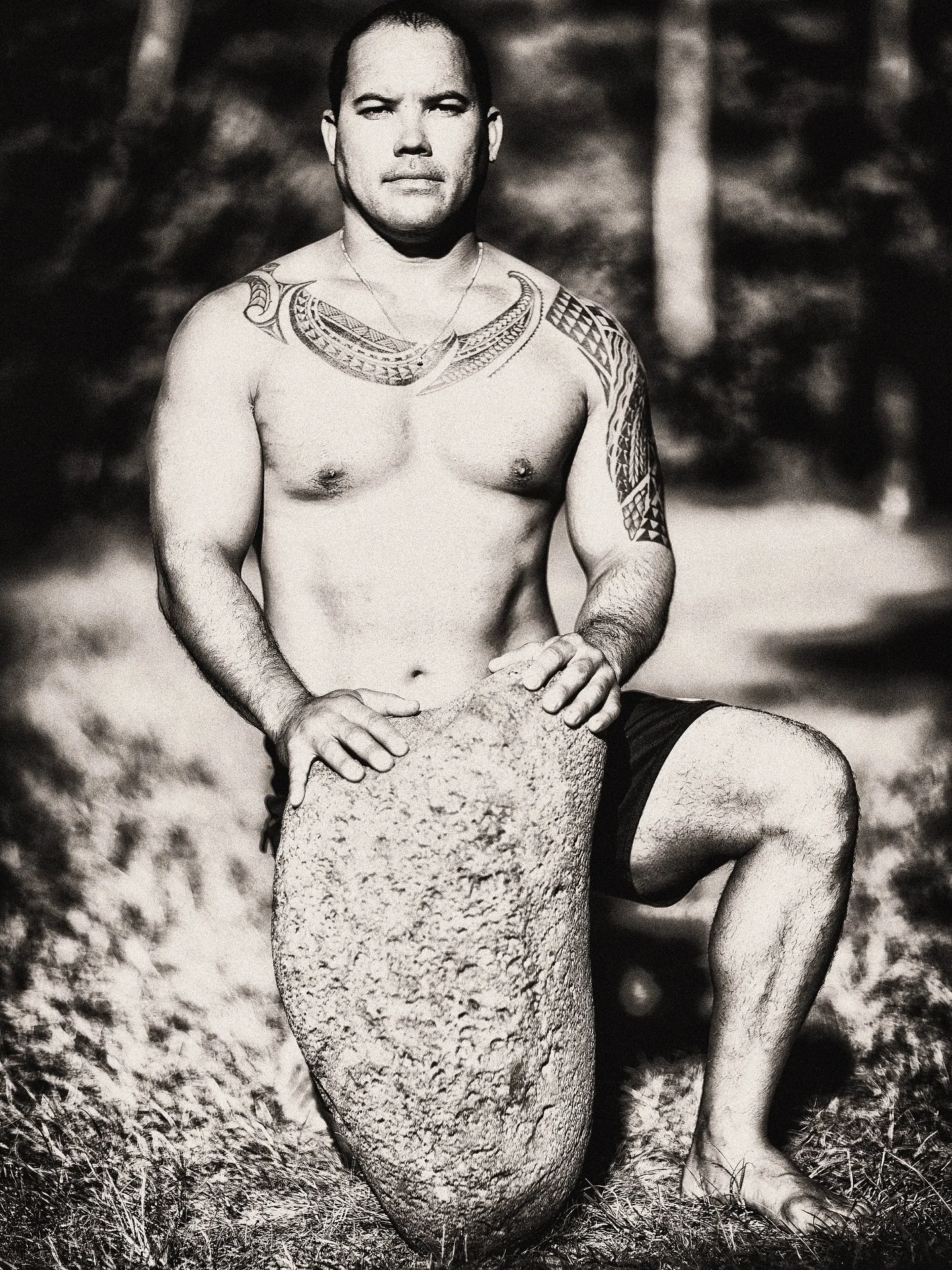 &ldquo;Joey and his rock&rdquo; 
Portrait series by Jeff Hornbaker @jeffthirdeye

Congratulations @joeyaloha_ for being an invitee to the @theeddieaikau this winter, we are proud of you! 

#waterman #hawaii #rocklifting #lavarock #athlete #surfer #li