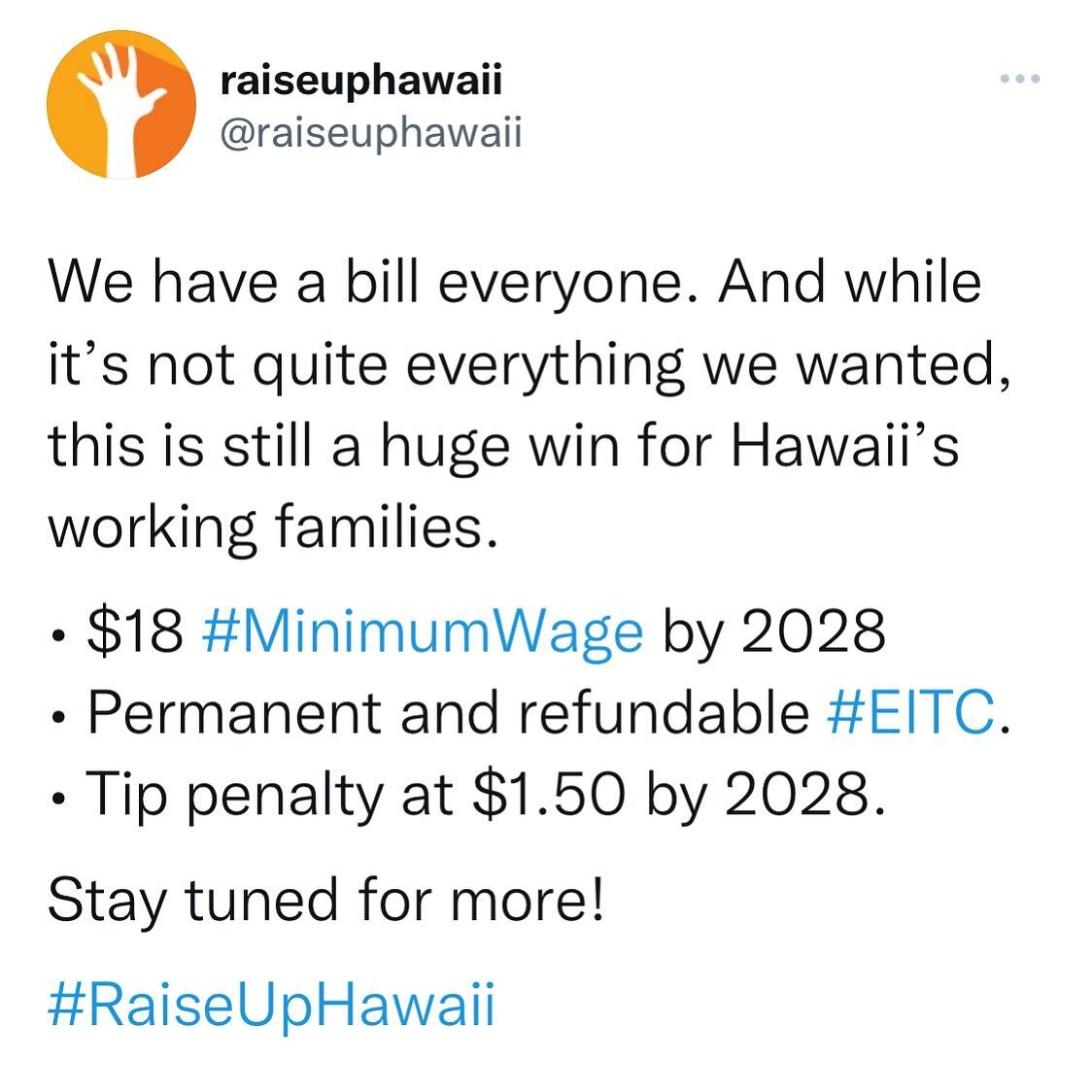 We cannot thank everyone that made this happen enough. #RaiseUpHawaii