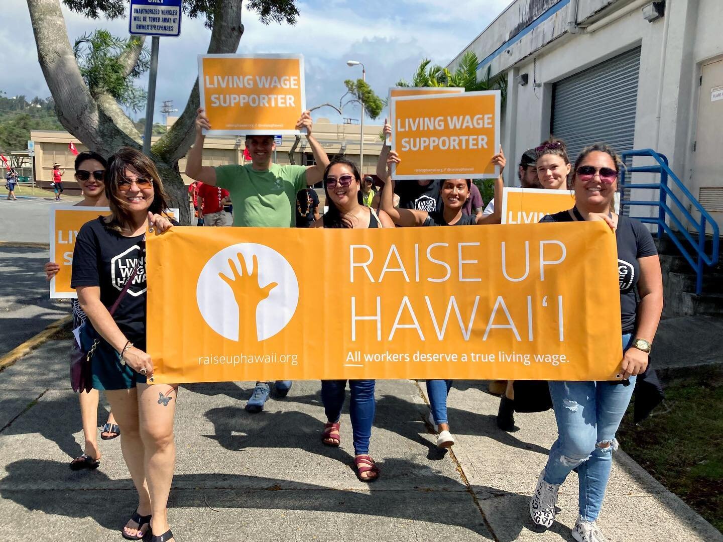 We're proud to stand with workers on #InternationalWorkersDay and every day. Mahalo @hawaiiworkerscenter for organizing the wonderful march and rally yesterday.

TOMORROW: legislators vote on HB2510 to #RaiseTheWage &amp; expand #TaxFairness. Tell yo